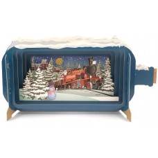 Message in A Bottle Santa Express Pop Up Christmas Greeting