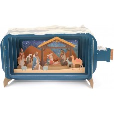 Message in A Bottle Nativity Pop Up Christmas Greeting Card