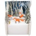 Festive Winter Woodland Foxes 3D Pop Up Christmas Greeting Card