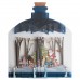 Message in A Bottle Santa Claus 3D Christmas Keepsake Art Bottle with Mini Card