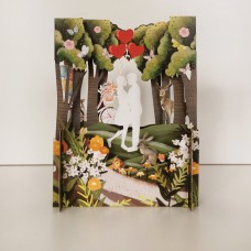 Love Couples in the forest 3D cards