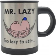 Mr Men Mr Lazy Battery Powered Stainless Steel Self Stirring Mug