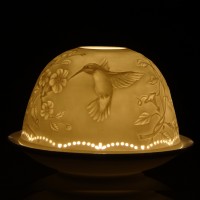 Nordic Light CANDLE SHADE - Hummingbird With Flower