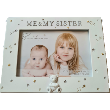 Me and My Sister Frame 6x4 inch bambino resin