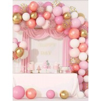 Party Pink Decorative Balloon Garland 104pcs 