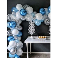 Decorative Blue Balloon Set 82pcs 