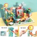 Marble Run Building Blocks with Elevator Function Gift Box Constructive Building Blocks (Ball Run Track)