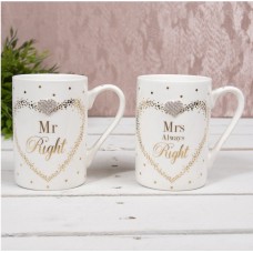 Maddots Mr Mrs Right Mugs