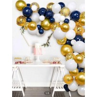 Decorative Balloon Blue & Gold  40pcs 