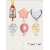 9pcs Wine Bottle Design Balloon Set