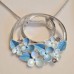 Equilibrium – Pastel Tones Aqua Floral Necklace