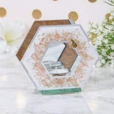 Mirror Honeycomb tealight holder