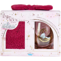Me to You Tatty Teddy 'I Love You to the Moon and Back' Stemless Glass, Fluffy Bed Socks And Bow Headband Gift Set - Official Collection