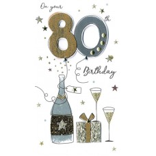 80th - Champagne & Gift